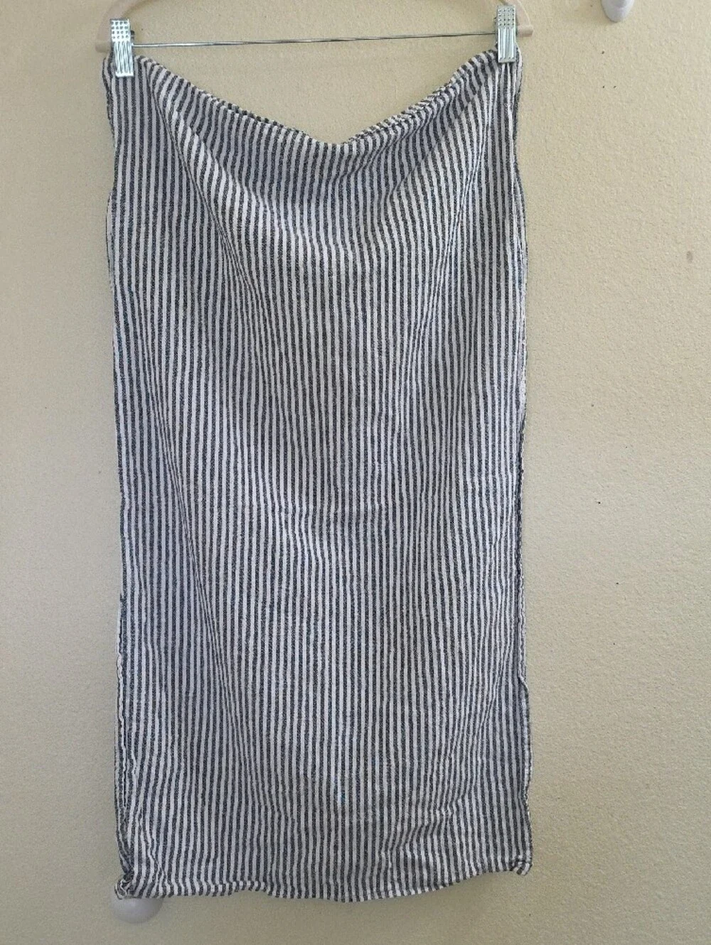 Pottery Barn Wheaton Striped Chambray Standard Size Pillowcases (2)